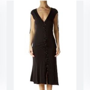 Kenneth Cole black cocktail beaded dress small